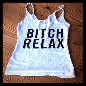 Graphic sleeveless crop top